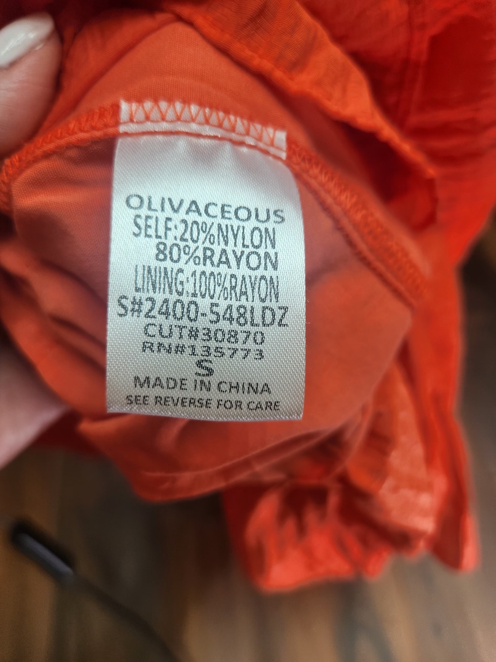 Olivaceous Orange Ruffle Tiered Halter Maxi Dress Sz S Open Back Event Cruise NW - Picture 12 of 15